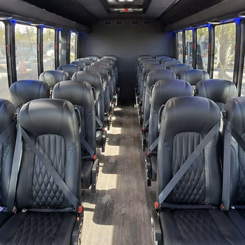 28 passenger minibus interior
