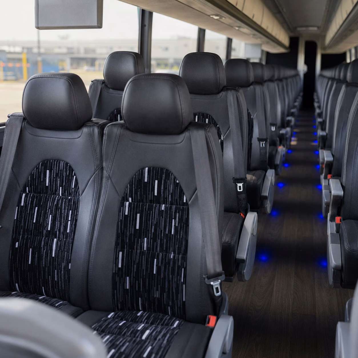 airport shuttle bus rentals for out of town wedding guests flying into psc