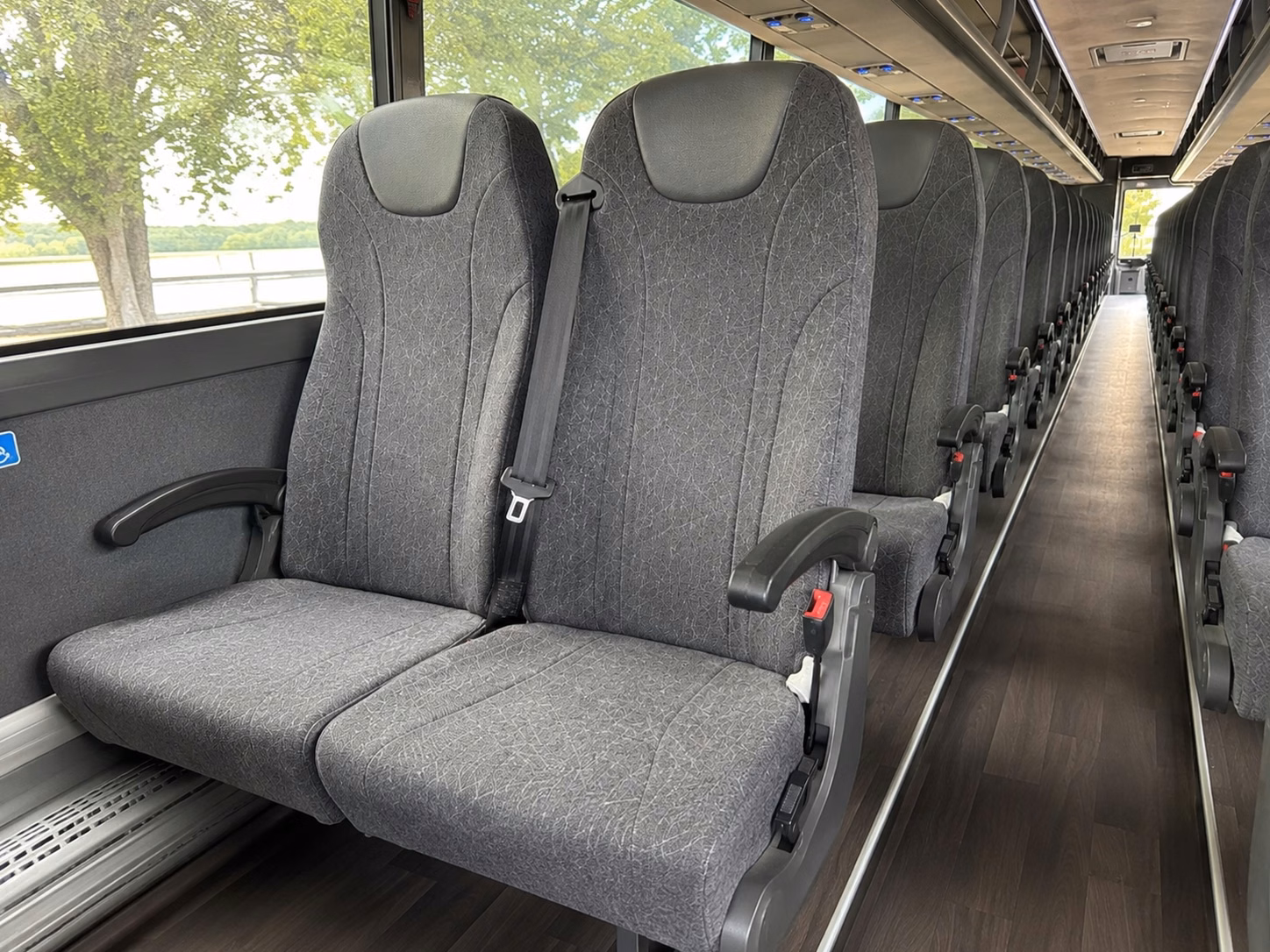 kennewick charter bus interior