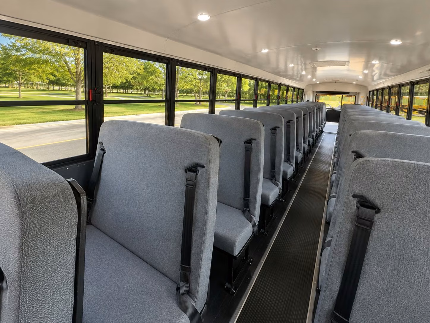school bus inside