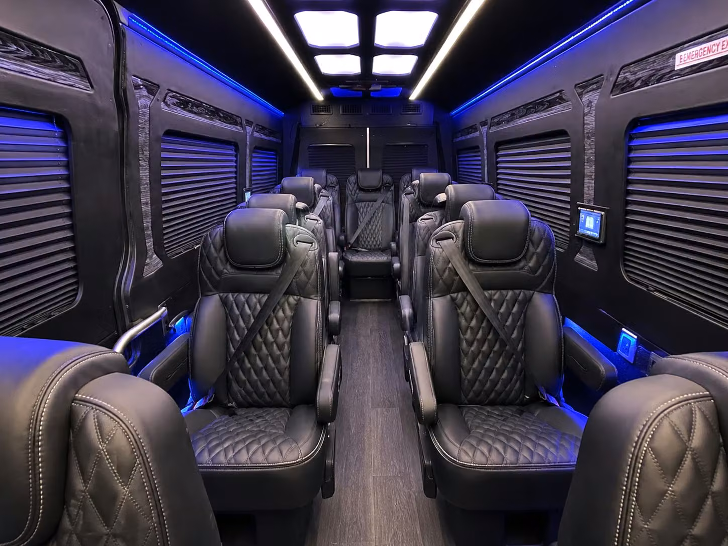 sprinter van with driver inside